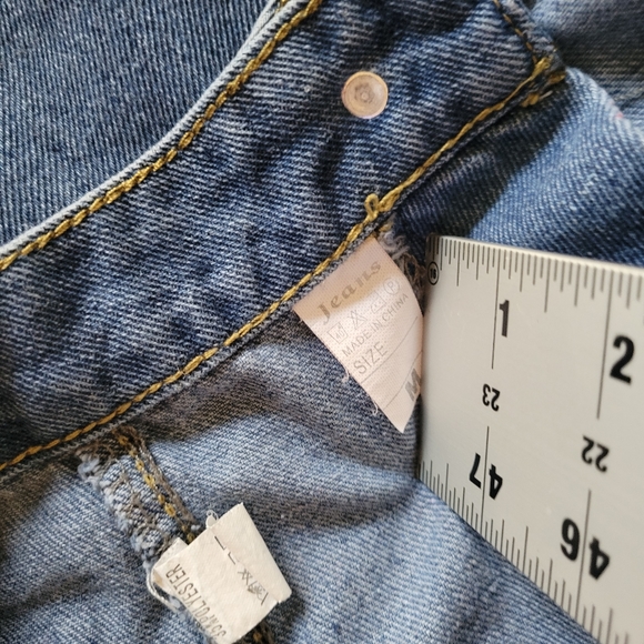 Vintage denim circle skirt with front buttons size medium - Picture 6 of 7